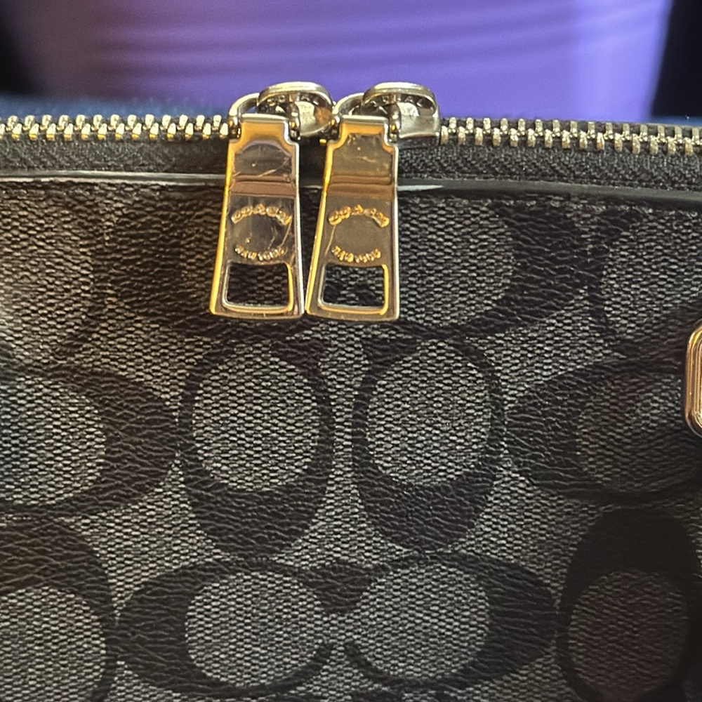 COACH | Black Signature Canvas Sierra Mini Satchel Authentic - Picture 4 of 15